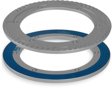 IND-MAX inductive angle encoder horizontal view, providing high-precision measurement in extreme environment applications.