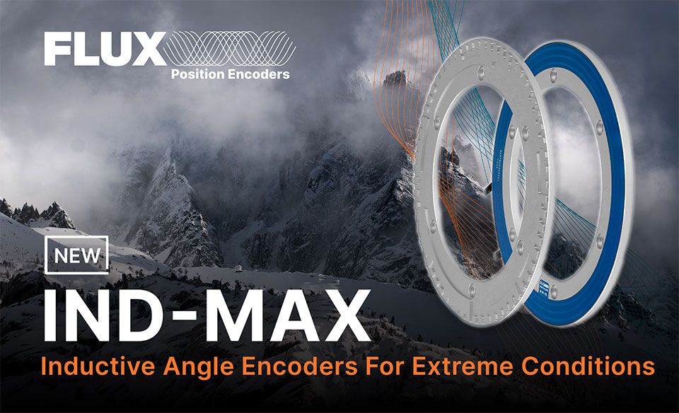 IND-MAX inductive angle encoders for extreme conditions, showcasing its durability and performance in harsh environments.