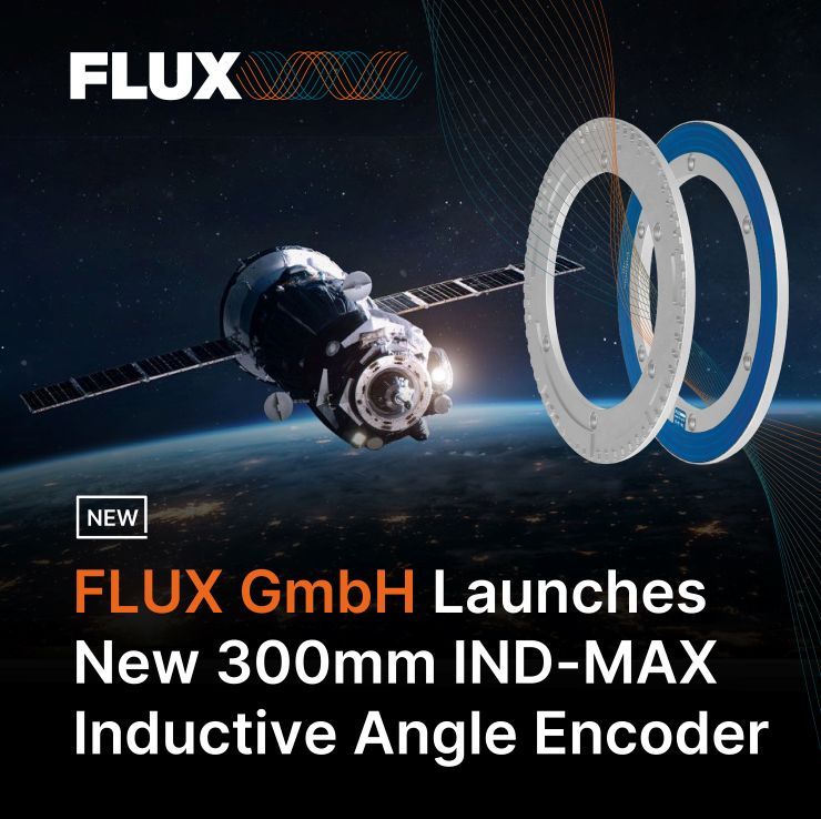 FLUX GmbH Launches New 300mm IND-MAX Inductive Angle Encoder 