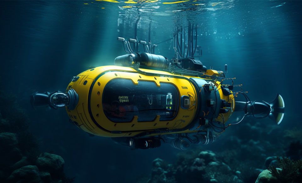 IND-MAX inductive angle encoder used in underwater exploration.